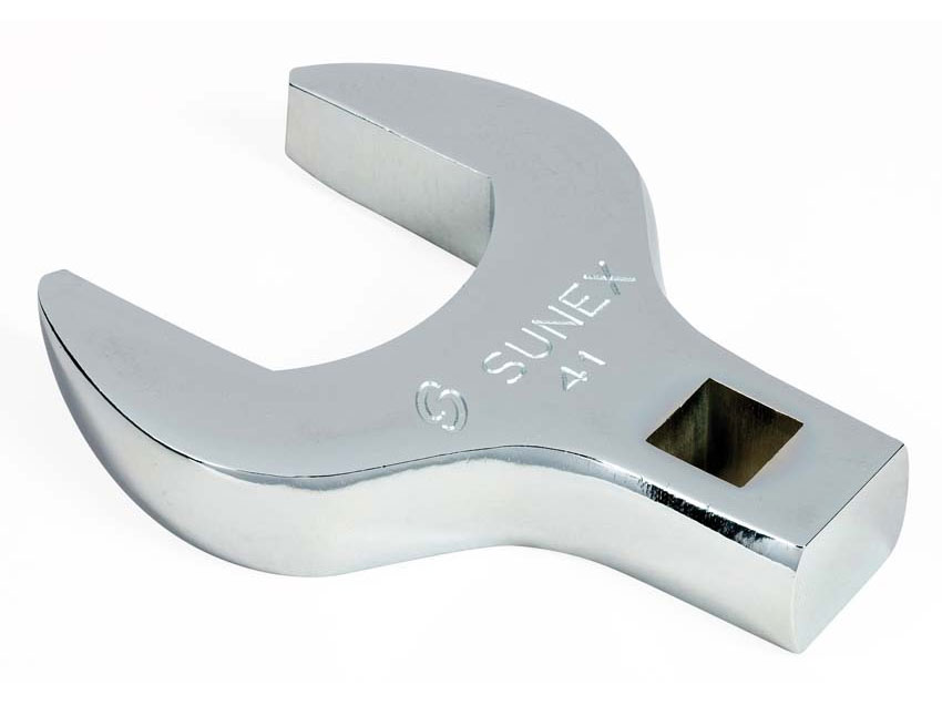 Crowfoot (clawfoot) wrench adapter for tightening ultrasonic resonators